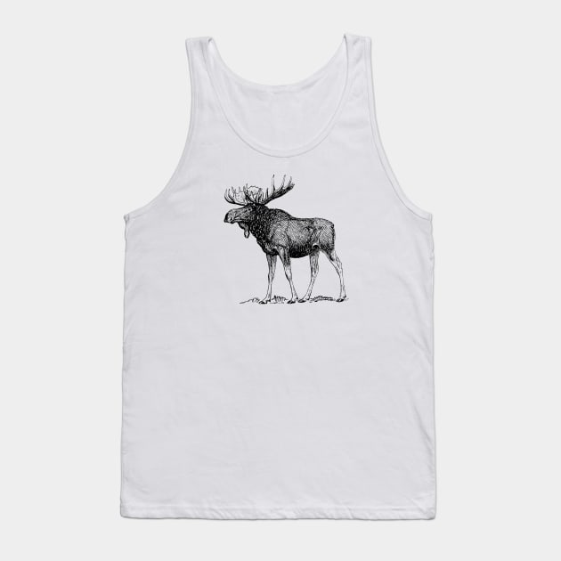 Moose Tank Top by scdesigns